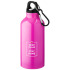 Aluminiowa butelka na wodę Oregon z karabińczykiem o pojemności 400 ml Neonowy różowy 10000207 (3) thumbnail