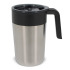Kubek do kawy o podwójnych ściankach 400ml Srebrny LT98834-N0005  thumbnail