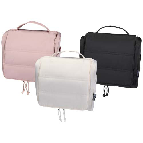 Puffer kosmetyczka na pasku o pojemności 8 l z recyklingu z certyfikatem GRS Czarny 13011790 (6)