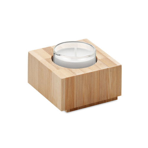 Bambusowy uchwyt na tealight Drewna MO6319-40 