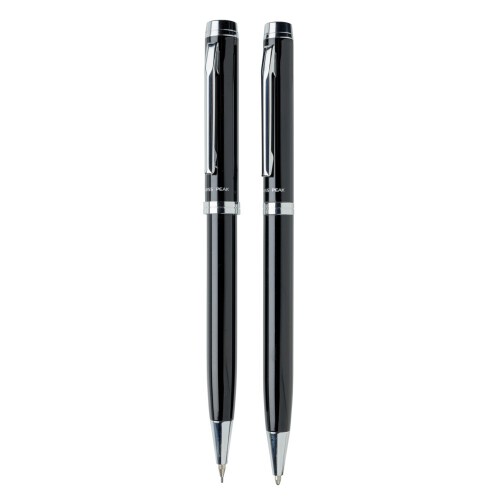 Zestaw piśmienny Swiss Peak Luzern, długopis i ołówek mechaniczny czarny P610.490 