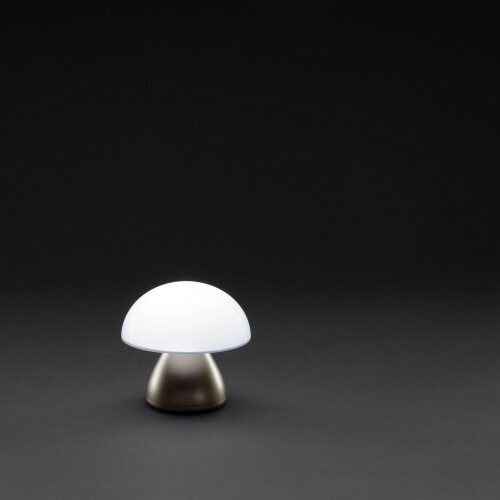 Lampka na biurko Luming, plastik z recyklingu brązowy P513.749 (5)