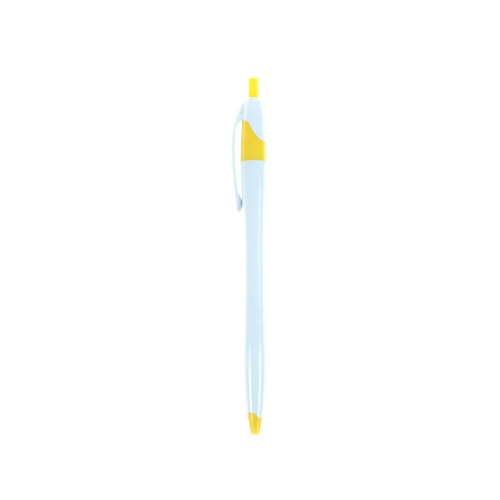 Długopis biało-żółty V1458-82 (1)