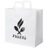 Torba z papieru Kraft z płaskimi uchwytami – 34 x 20 x 35 cm Biały 1PQ00701  thumbnail