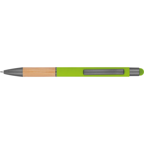 Długopis metalowy touch pen soft touch BRYGIDA Jasnozielony 1358129 (3)