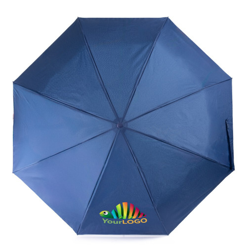 Wiatroodporny parasol manualny RPET, składany | Uksan Granatowy VA067-04 (7)