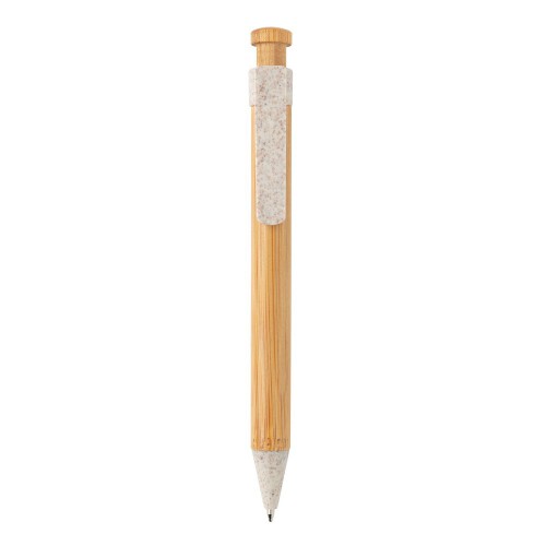 Bambusowy długopis biały P610.543 (1)