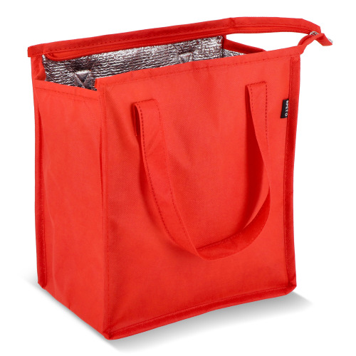 R-PET Torba chłodząca z włókniny 23 x 15 x 27,5 cm 75g/m² Czerwony LT95392-N0021 (2)