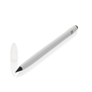 Aluminiowy ołówek z gumką biały
