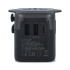 Adapter podróżny PowerPro wykonany z plastiku pochodzącego z recykling Czarny LT41029-N0002 (7) thumbnail