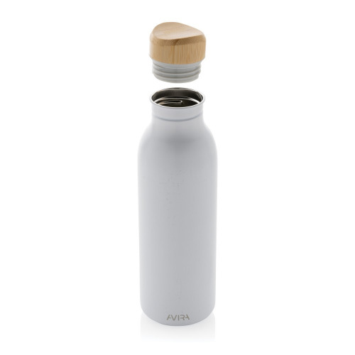 Butelka sportowa 600 ml Avira Alcor, stal nierdzewna z recyklingu Biały P438.063 (2)