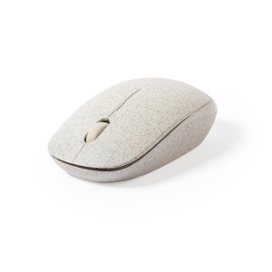 Bezprzewodowa mysz komputerowa ze słomy pszenicznej neutralny