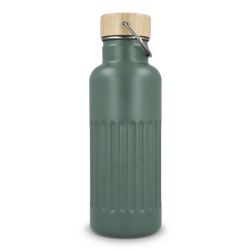 Butelka termiczna ze stali nierdzewnej pochodzącej z recyklingu, 500 ml Oliwkowa zieleń LT98699-N0043 (2)