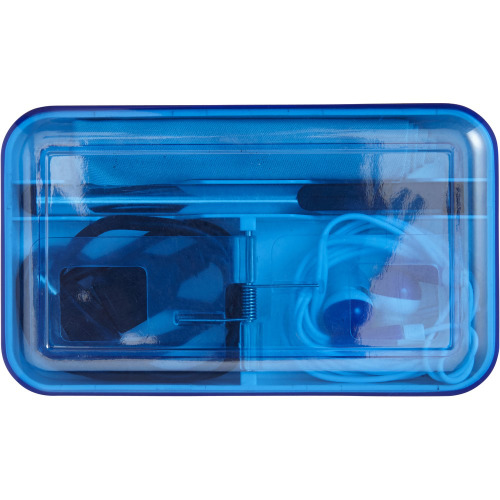 Touch pen, ściereczka, kabel USB, słuchawki Błękitny V9884-23 (1)