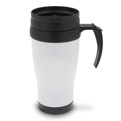 Kubek metalowy 350ml Ciemnobrązowy / biały LT98759-N5001 