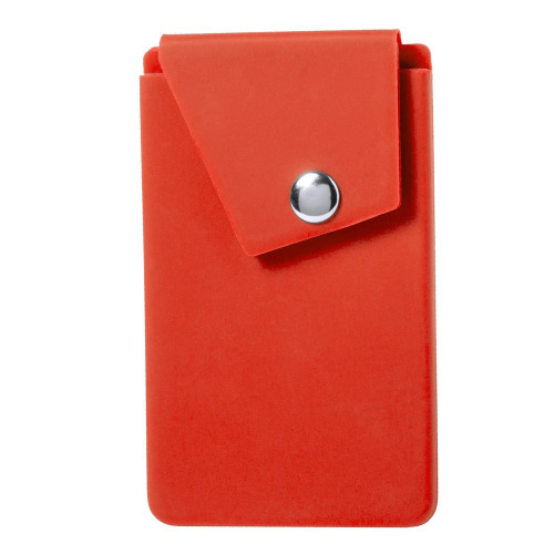 Etui na karty kredytowe, stojak na telefon Czerwony V0490-05 (1)