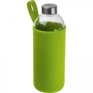 Butelka szklana z pokrowcem 1000 ml JESSICA Jasnozielony