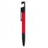 Długopis wielofunkcyjny, czyścik do ekranu, linijka, stojak na telefon, touch pen, śrubokręty czerwony V1849-05 (1) thumbnail
