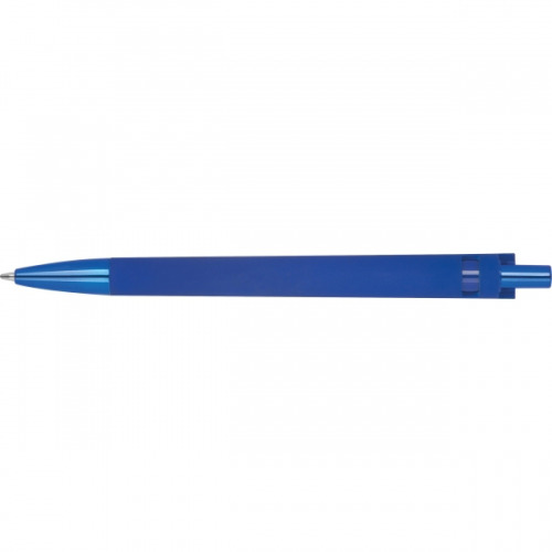 Długopis plastikowy z ABS z recyklingu soft touch Monterrey Niebieski 524604 (3)
