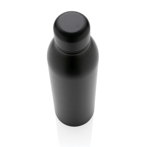 Butelka termiczna 500 ml, stal nierdzewna z recyklingu Czarny P433.041 (2)