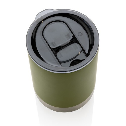 Kubek termiczny 360 ml, stal nierdzewna z recyklingu green P433.067 (2)