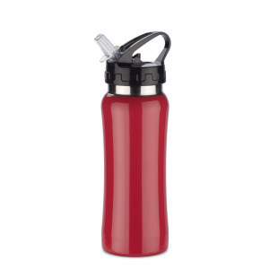 Bidon stalowy PATRO 600 ml Czerwony