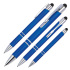Długopis plastikowy touch pen z podświetlanym logo WORLD niebieski 089204  thumbnail
