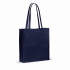 Torba z bawełny z recyklingu z dnem 140g/m² 38x10x42cm Ciemnoniebieski LT95242-N0010  thumbnail