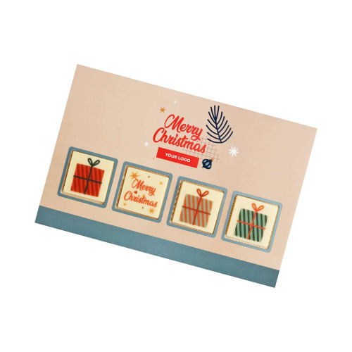 Zestaw Czekoladek Wysyłkowych Z Nadrukiem Kwadrat Wielokolorowy S0282B/XM 