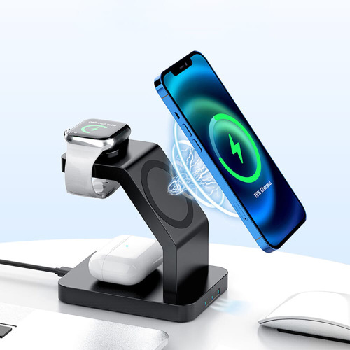 2708 | Xoopar Icon 3 in 1 Magnetic Wireless charger Czarny LT41507-N0002 (9)