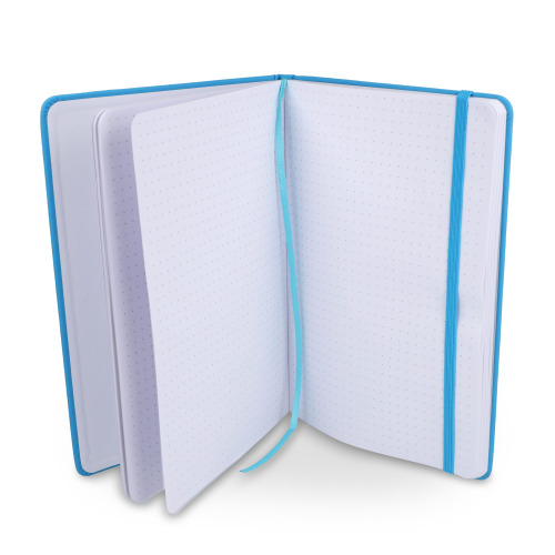 Notatnik A5 PU z kartkami papieru w kropki Jasnoniebieski LT92064-N0012 (2)