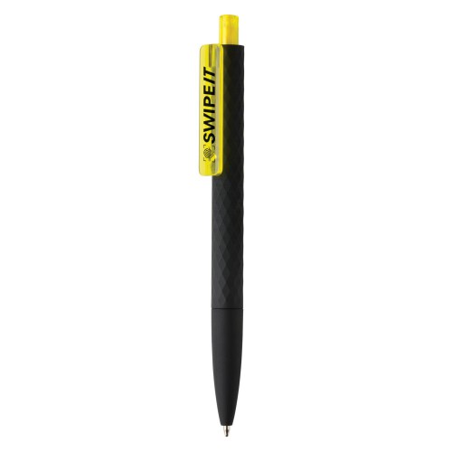 Długopis X3 żółty, czarny P610.976 (3)
