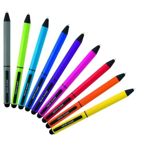 Długopis metalowy touch pen, soft touch CELEBRATION Pierre Cardin Szary B0101708IP307 (1)