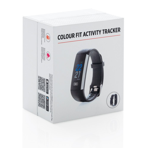 Monitor aktywności, bezprzewodowy zegarek wielofunkcyjny Colour Fit czarny V9117-03 (9)