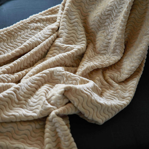 Sagaform Agnes Fleece Plaid 130x170 cm Beżowy LT52123-N0055 (2)