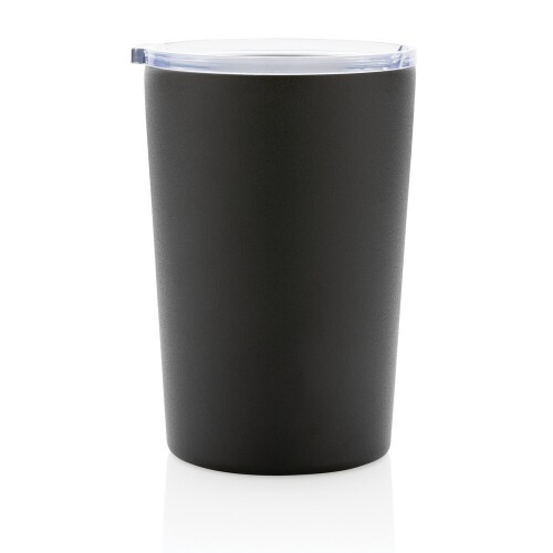 Kubek termiczny 420 ml, stal nierdzewna z recyklingu black P433.051 (2)