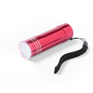 Latarka 9 LED Czerwony