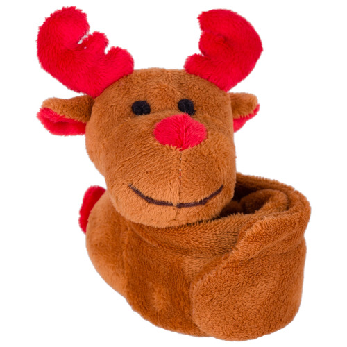 Jolly, pluszowa opaska zwijana renifer Brązowy HE727-16 