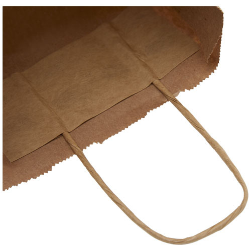 Torba z papieru Kraft ze skręconymi uchwytami – 18 x 8 x 21 cm Kraftowy brąz 1PQ00106 (4)