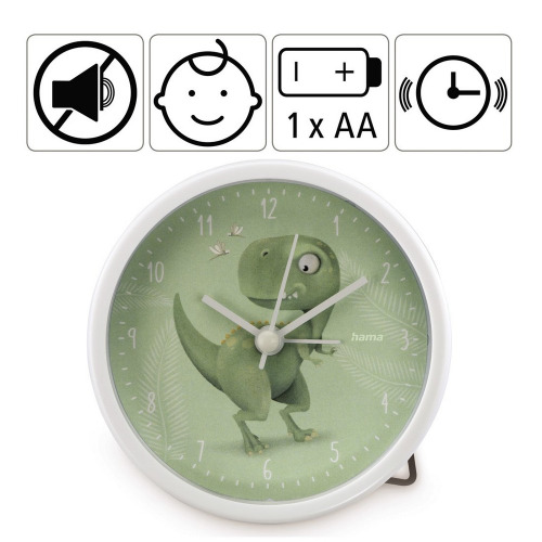 Budzik dla dzieci Hama Happy Dino Zielony VH060-06 (2)