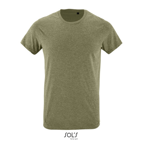 REGENT F Męski T-Shirt 150g Melanż khaki S00553-HK-XL 