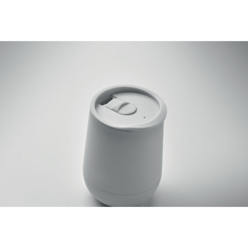 Kubek z podwójnymi ściankami z PP Bialy MO2444-06 (4)