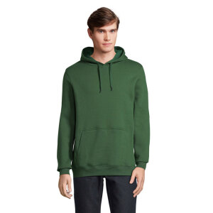 SNAKE sweter z kapturem Ciemno-Zielony