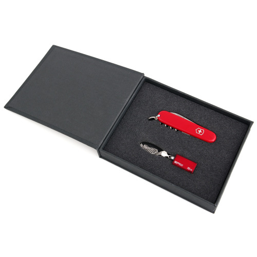 Set EG S20 - scyzoryk Victorinox + pendrive Silicon Power 8GB Czerwony EG S2005 