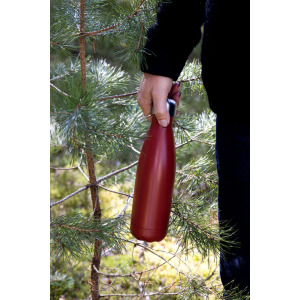 Butelka ze stali NILS 12/24H 0,5 L, czerwony