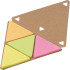 Zestaw do notatek "trójkąt", karteczki samoprzylepne brązowy V2985-16 (1) thumbnail