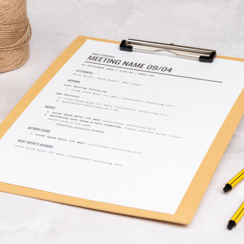 Podkładka do notowania z klipsem DOMENICO Beżowy 2230913 (6)