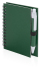 Notatnik z długopisem zielony V2793-06  thumbnail