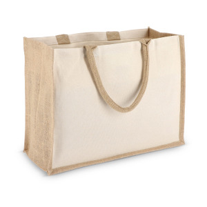 Jutowo-bawełniana torba na ramię OEKO-TEX® 42,5 x 19 x 32 cm 320 g/m²