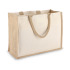 Jutowo-bawełniana torba na ramię OEKO-TEX® 42,5 x 19 x 32 cm 320 g/m² Beżowy LT95372-N0055 (1) thumbnail